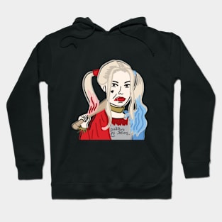 Joker Girl in Weirdtual Reality Hoodie